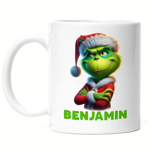 Kiddle-Design Personalisierte Anti Weihnachten Tasse Weihnachtstasse Lustig mit Name Weihnachten Nikolaus Fun Geschenkidee Wichtelgeschenk für Männer von Kiddle-Design