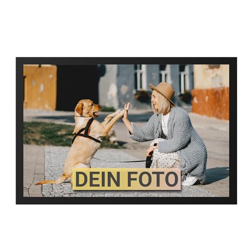 Kiddle-Design Personalisierte Fußmatte mit Foto zum selbst gestalten - Fussmatte Innen und Außen Personalisiertes Geschenk 60 x 40cm von Kiddle-Design