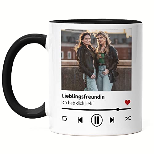 Kiddle-Design Song Cover Tasse Schwarz Foto Playlist Musikbild Personalisiertes Geschenk Bild im Spotify Musik Cover Design Fotogeschenke Beste Freundin Kiddle-Design Song Cover Tasse Schwarz Foto Playlist Musikbild Personalisiertes Geschenk Bild im Spotify Musik Cover Design Fotogeschenke Beste Freundin von Kiddle-Design