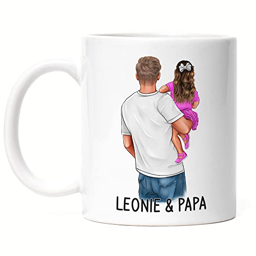 Kiddle-Design Vater Tochter Tasse Vatertagsgeschenk Personalisiert Papa Kinder Baby Geschenk Väter Vatertag Herrentag Geburtstag Kiddle-Design Vater Tochter Tasse Vatertagsgeschenk Personalisiert Papa Kinder Baby Geschenk Väter Vatertag Herrentag Geburtstag von Kiddle-Design
