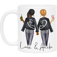 Beste Freundinnen Tasse Personalisiert Name Freundin Geschenke Best Friends Freundinnengeschenk Schwester Damen Personalisieren von KiddleDesign