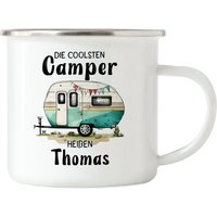 Die Coolsten Camper Heißen Emaille Tasse Personalisiert Wohnwagen Wohnmobil Camping Kaffeebecher Name Geschenk Die Coolsten Camper Heißen Emaille Tasse Personalisiert Wohnwagen Wohnmobil Camping Kaffeebecher Name Geschenk von KiddleDesign