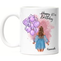 Geburtstag Tasse Mädchen Frau 18. Personalisiert Name Geburtstagsgeschenk Individuell 20. 25. 30. Achtzehn Geburtstag Tasse Mädchen Frau 18. Personalisiert Name Geburtstagsgeschenk Individuell 20. 25. 30. Achtzehn von KiddleDesign