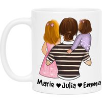 Mutter Kind Tasse Personalisiert Name Und Frisur Mama Kinder Tochter Sohn Baby Geschenk Zum Muttertag Geburtstag Familie von KiddleDesign