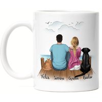 Pärchen Mit Hund Und Katze Tasse Personalisiert Hundebesitzer Geschenk Hundeliebhaber Paar Cat Mom Dad & von KiddleDesign