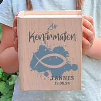 Geschenk Konfirmation Spardose Personalisiert - Sparbuch Holz Geldgeschenk Konfirmand(In Geschenk Konfirmation Spardose Personalisiert - Sparbuch Holz Geldgeschenk Konfirmand(In von KiddydooDE