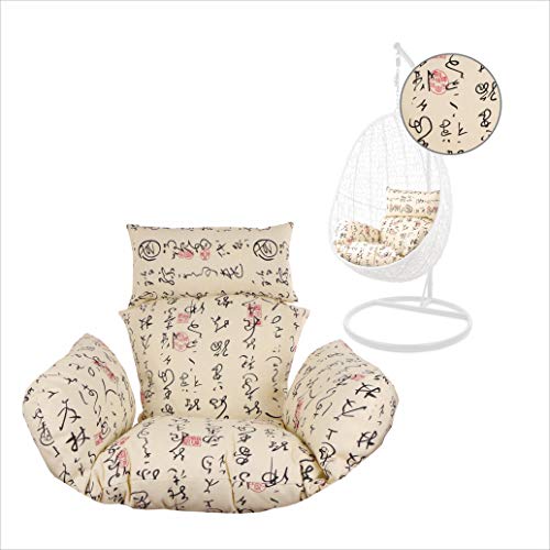 Kideo® Sitzkissen für Hängesessel, Swing Chair Kissen, Ersatzkissen, Wechselkissen, waschbar, 2-teilig, beige (Nest, 7050 travel) von Kideo