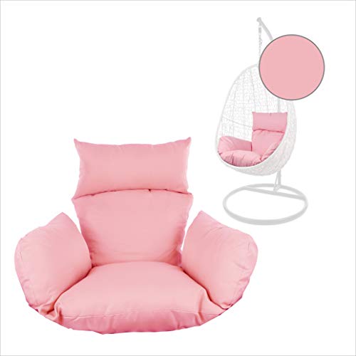 Kideo® Sitzkissen für Hängesessel, Swing Chair Kissen, Ersatzkissen, Wechselkissen, waschbar, 2-teilig, rosa, einfarbig (Nest, 3002 Lemonade) von Kideo