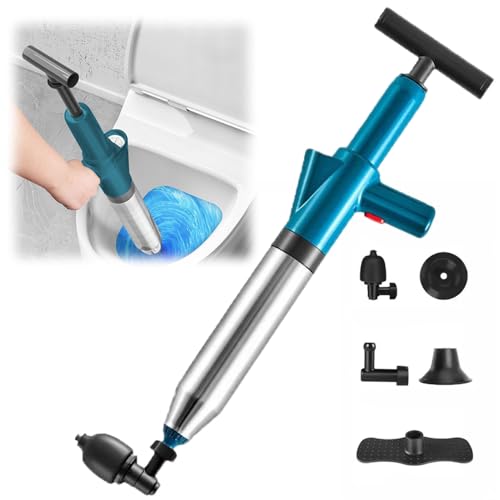 Toiletten Pömpel, Abfluss-Reinigungsmaschine, Toilet Plunger for Bathroom Sink, 5 in 1 Toilet Plunger für Toilette Waschbecken Badewanne Bodenablauf (#A) von Kidmis