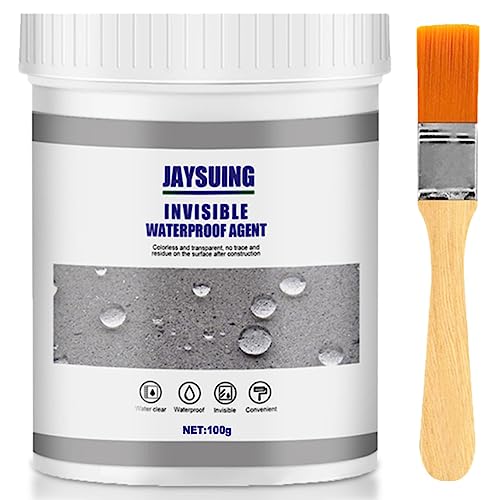 Wasserdichte Isolier-Dichtstoff-Emulsion, Transparenter Wasserdichter Beschichtungsmittel, Transparent Wasserdicht, Jaysuing Invisible Waterproof Agent für Badezimmer Toilette Fliesen 100g von Kidmis