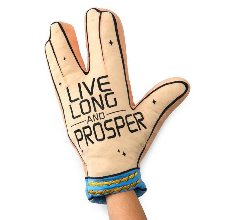 Kidrobot Dekokissen Star Trek TOS Plüsch Kissen Live long and prosper ca. 33 cm Spock LLAP von Kidrobot