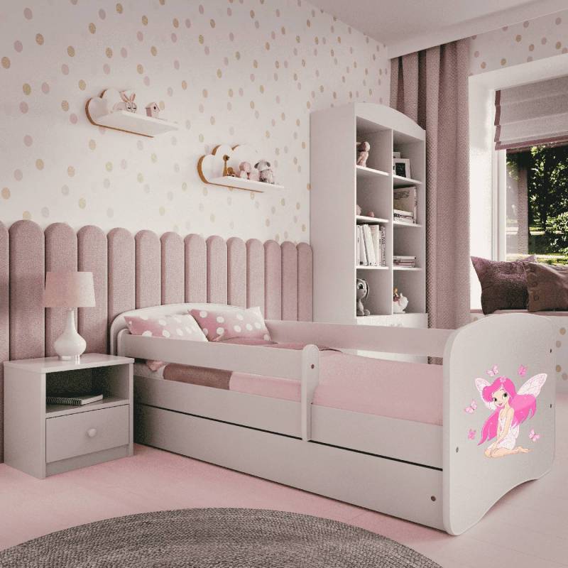 home24 Kinderbett Fee II 70 x 140cm mit Lattenrost Weiß von home24