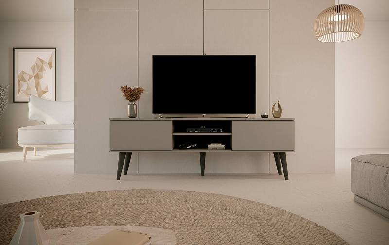 home24 Kommode Babydreams 160 x 35cm Grau/Grau von home24