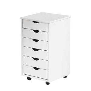 home24 Office-Rollcontainer Simon 35 x 65 x 40cm Weiß von home24