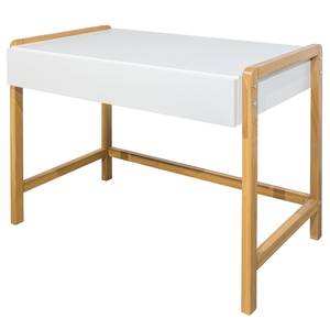 home24 Schreibtisch 100 x 76 x 60cm Weiß von home24