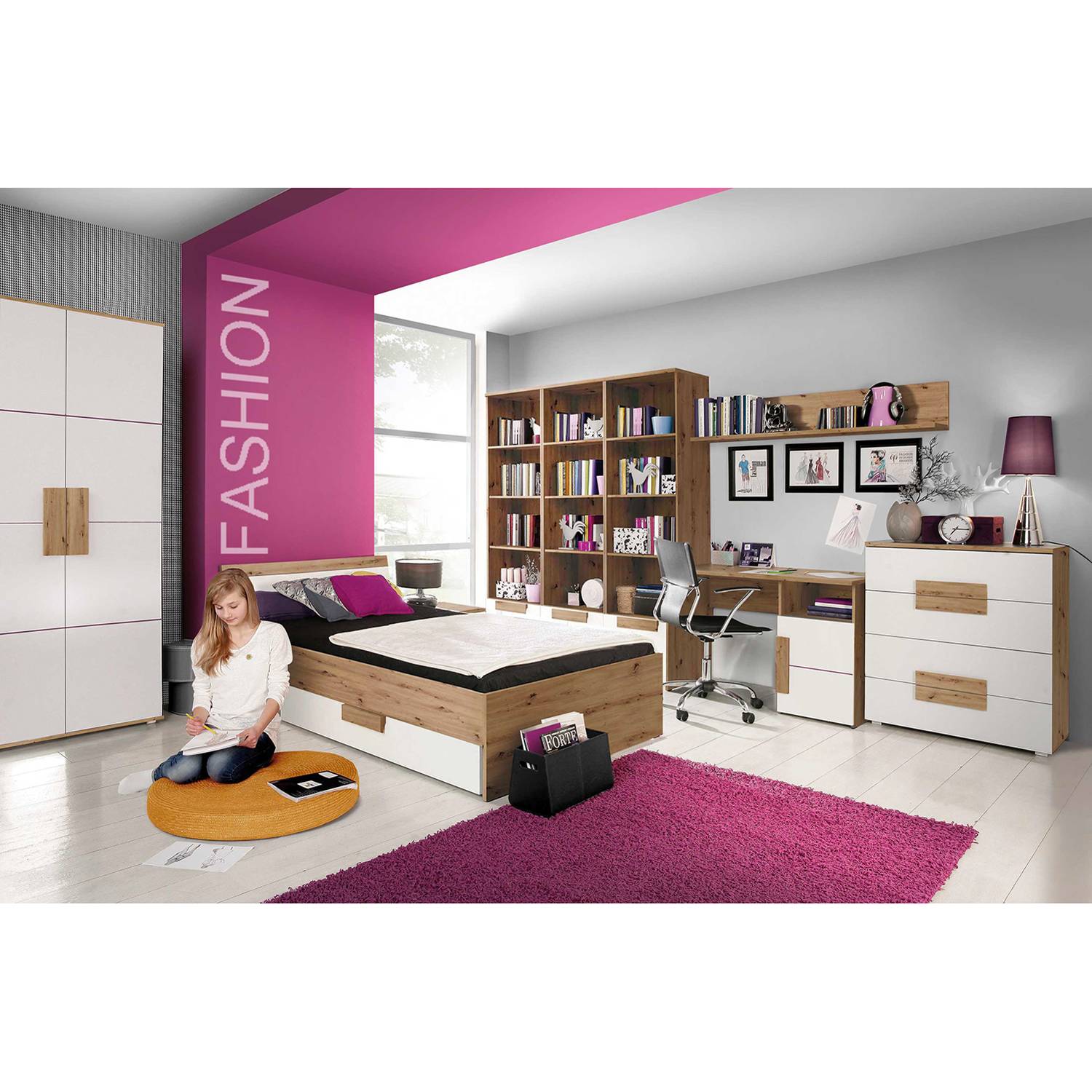 home24 Wandregal Arkina 140 x 26 x 25cm Beige home24 Wandregal Arkina 140 x 26 x 25cm Beige von home24