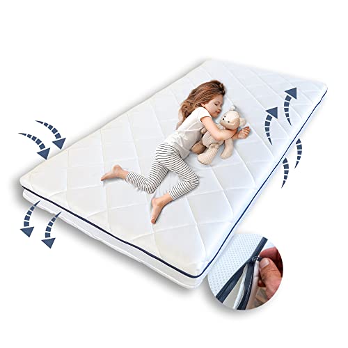 Kindermatratze »AERO PLUS mit einem Klimavlies « 10 cm hoch, Babymatratze 60x120 I 70x140 I 80x160 I 80x180 I 90x200 Matratze für Babybett oder Kinderbett 200 x 90 Körpergewicht bis 60kg von Kids Collective