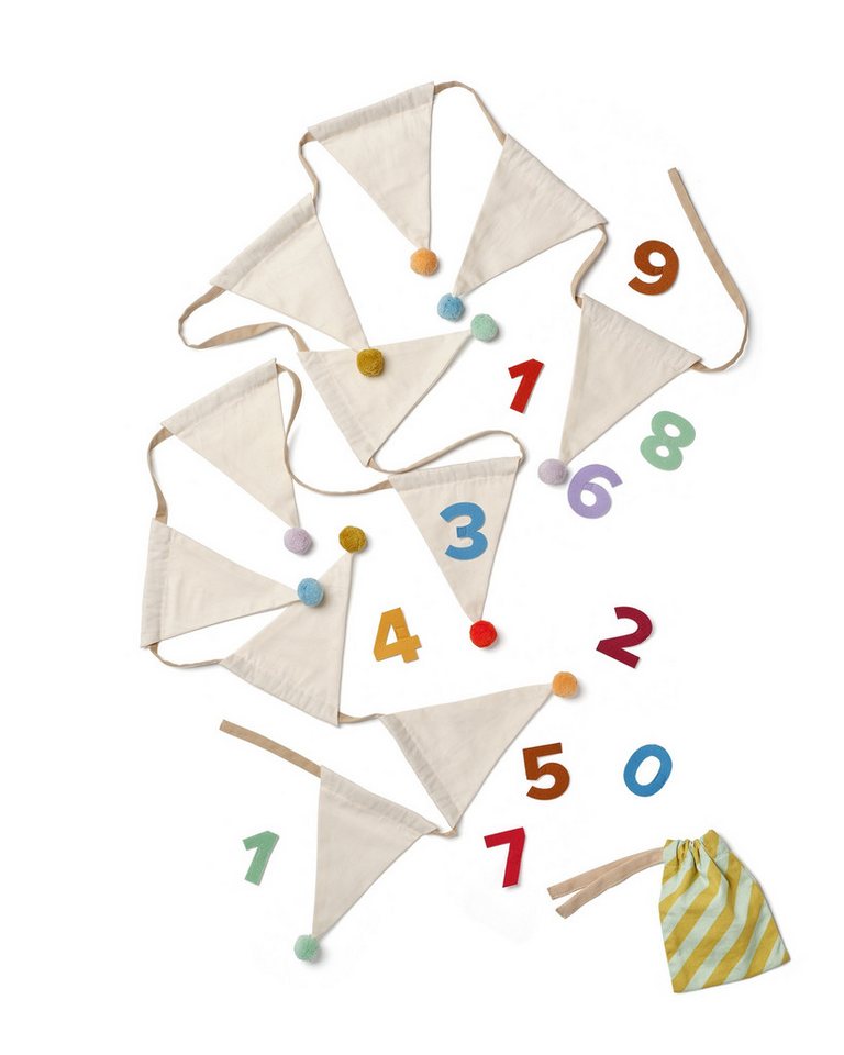 Kids Concept Wimpelkette Kids Concept Girlande Pom Pom - 300x2x17cm von Kids Concept