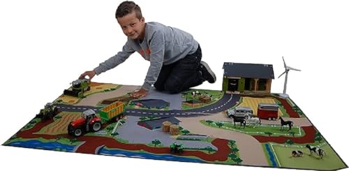 Kids Globe Spielteppich/Teppich Bauernhof XXL (Spielmatte) 100x150 cm, 570347 von Kids Globe