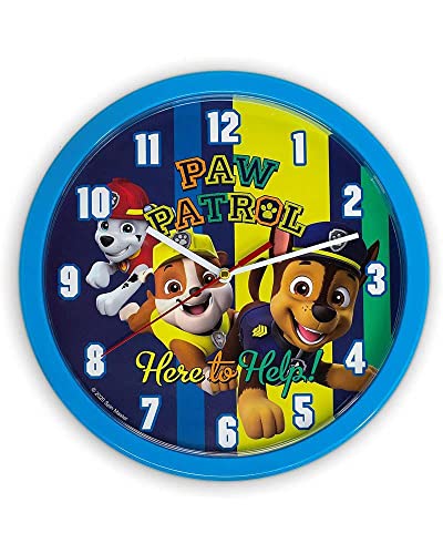 Kidslicensing Patrol - Wanduhr - Dekorative Uhr für Kinder - 25 cm, KD-PW16696, Bunt, One Size Kidslicensing Patrol - Wanduhr - Dekorative Uhr für Kinder - 25 cm, KD-PW16696, Bunt, One Size von Kids Licensing