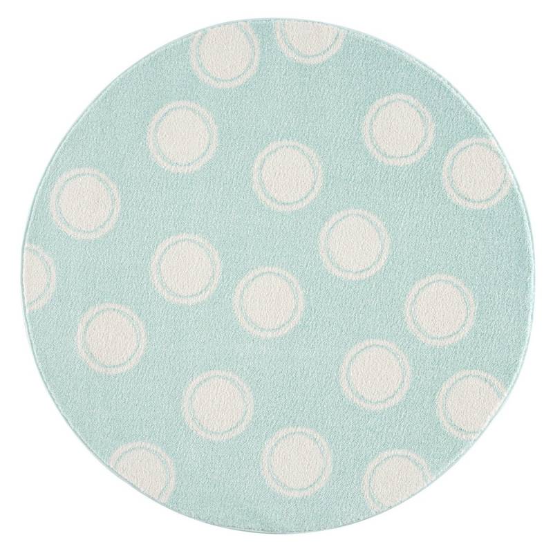 Kinderteppich Punkte rund, Kids Love Rugs, rund, Höhe: 16 mm, weicher Flor von Kids Love Rugs