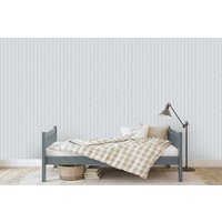 Herringbone Tapete Marineblau Für Jungen Zimmer Kinderzimmer Baby Boy Décor Und Grau Wallpaper von KidsInteriorsStore