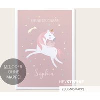 Schule Zeugnismappe Einhorn - Einschulung Personalisiert Titelblatt Mit Oder Ohne Mappe von HeyStephieShop