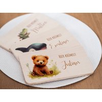 Frühstücksbrett Personalisiert, Bär Klein, Frühstücksbrettchen Kinder, Babygeschenke, Geschenk 1. Geburtstag, Geburt Frühstücksbrett Personalisiert, Bär Klein, Frühstücksbrettchen Kinder, Babygeschenke, Geschenk 1. Geburtstag, Geburt von Kidslino