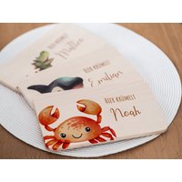 Frühstücksbrett Personalisiert, Krabbe, Frühstücksbrettchen Kinder, Babygeschenke, Geschenk 1. Geburtstag, Geburt Frühstücksbrett Personalisiert, Krabbe, Frühstücksbrettchen Kinder, Babygeschenke, Geschenk 1. Geburtstag, Geburt von Kidslino