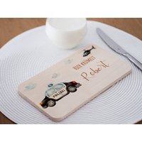 Frühstücksbrett Personalisiert, Polizei, Frühstücksbrettchen Kinder, Babygeschenke, Geschenk 1. Geburtstag, Geburt von Kidslino