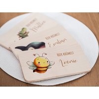 Frühstücksbrettchen Kinder, Biene, Jausenbrett Frühstücksbrett Personalisiert, Babygeschenke, Geschenk 1. Geburtstag, Geburt Frühstücksbrettchen Kinder, Biene, Jausenbrett Frühstücksbrett Personalisiert, Babygeschenke, Geschenk 1. Geburtstag, Geburt von Kidslino