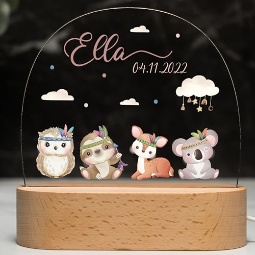 Kidsmood - Personalisiertes Nachtlicht Kinder – Dimmbares Stilllicht mit Namen | LED Nachttischlampe mit 3 Lichtmodi | Deko für Babyzimmer, Geschenk zur Geburt, Taufgeschenke für Mädchen & Jungen Kidsmood - Personalisiertes Nachtlicht Kinder – Dimmbares Stilllicht mit Namen | LED Nachttischlampe mit 3 Lichtmodi | Deko für Babyzimmer, Geschenk zur Geburt, Taufgeschenke für Mädchen & Jungen von Kidsmood