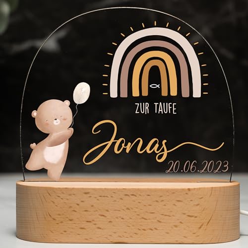 Kidsmood - Personalisiertes Nachtlicht Kinder – Dimmbares Stilllicht mit Namen | LED Nachttischlampe mit 3 Lichtmodi | Deko für Babyzimmer, Geschenk zur Geburt, Taufgeschenke für Mädchen & Jungen Kidsmood - Personalisiertes Nachtlicht Kinder – Dimmbares Stilllicht mit Namen | LED Nachttischlampe mit 3 Lichtmodi | Deko für Babyzimmer, Geschenk zur Geburt, Taufgeschenke für Mädchen & Jungen von Kidsmood