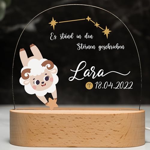 Kidsmood - Personalisiertes Nachtlicht Kinder – Dimmbares Stilllicht mit Namen | LED Nachttischlampe mit 3 Lichtmodi | Deko für Babyzimmer, Geschenk zur Geburt, Taufgeschenke für Mädchen & Jungen Kidsmood - Personalisiertes Nachtlicht Kinder – Dimmbares Stilllicht mit Namen | LED Nachttischlampe mit 3 Lichtmodi | Deko für Babyzimmer, Geschenk zur Geburt, Taufgeschenke für Mädchen & Jungen von Kidsmood