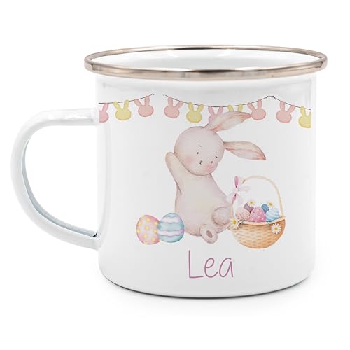 Kidsmood - Tasse Personalisiert mit Namen, Robuste Emaille Tasse für Camping & Alltag - BPA-frei, Spülmaschinenfest, Trink-Becher als Ostergeschenke für Kinder Kidsmood - Tasse Personalisiert mit Namen, Robuste Emaille Tasse für Camping & Alltag - BPA-frei, Spülmaschinenfest, Trink-Becher als Ostergeschenke für Kinder von Kidsmood