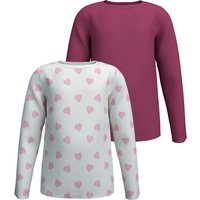 KIDSWORLD Langarmshirt "2er Pack 1x Herzen + 1x Unifarben Shirts" 2 Stk. tlg. 2er Pack Shirts mit Herzen KIDSWORLD Langarmshirt "2er Pack 1x Herzen + 1x Unifarben Shirts" 2 Stk. tlg. 2er Pack Shirts mit Herzen von Kidsworld