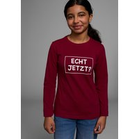 KIDSWORLD Langarmshirt "ECHT JETZT?" Langarm, Basic-Passform, mit peppigem und dynamischem Aufdruck KIDSWORLD Langarmshirt "ECHT JETZT?" Langarm, Basic-Passform, mit peppigem und dynamischem Aufdruck von Kidsworld