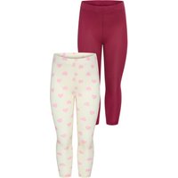 KIDSWORLD Leggings "2er Pack Uni + Herz-Drucken Leggings" 2er Pack Leggings mit Herzen von Kidsworld