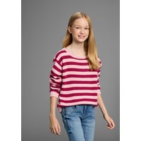 KIDSWORLD Streifenpullover "Ringelpullover" Ringelpullover mit Rollsaum von Kidsworld
