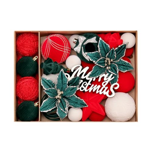 1 Schachtel Weihnachtsbaumdekorationen Ball Ornament Hängen Für Zuhause Und Festivalbaumdekorationen Für Zuhause Hängen 1 Schachtel Weihnachtsbaumdekorationen Ball Ornament Hängen Für Zuhause Und Festivalbaumdekorationen Für Zuhause Hängen von KieTeiiK