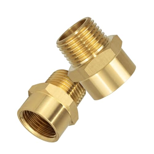 2pcs Leckfestigkeit Messing Anpassung 1/2 Zoll G Zum Männlichen Gewindewandleradapter Für Wasserrohr Und Bewässerungssysteme Liefern NPT Gewinde Messingwandler 2pcs Leckfestigkeit Messing Anpassung 1/2 Zoll G Zum Männlichen Gewindewandleradapter Für Wasserrohr Und Bewässerungssysteme Liefern NPT Gewinde Messingwandler von KieTeiiK