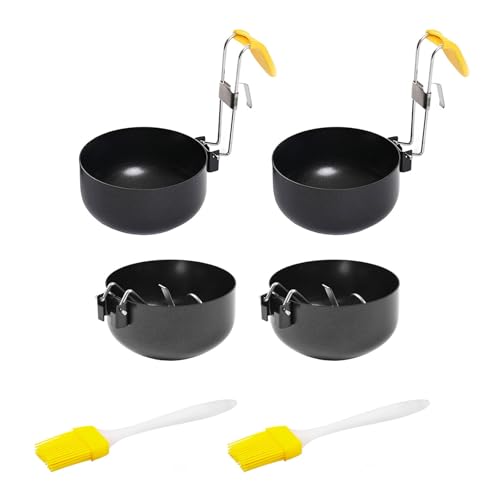KieTeiiK 4 Teiliges Tragbares Pochierte Gekochte Eier Kocher Tasse Faltbares Design Nicht STIFK Beschichtungshitze Hanges Wilderer Werkzeug Soft Gekochtes Maker Maker Tasse Mit Hakendesign KieTeiiK 4 Teiliges Tragbares Pochierte Gekochte Eier Kocher Tasse Faltbares Design Nicht STIFK Beschichtungshitze Hanges Wilderer Werkzeug Soft Gekochtes Maker Maker Tasse Mit Hakendesign von KieTeiiK
