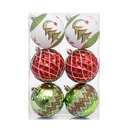 6pcs Weihnachten Baubles Ornament Shatterproof Dekorative Baubles Für Baum Hochzeit Winterfest Feier Safe Kinder Freundliche Dekorationen 6pcs Weihnachten Baubles Ornament Shatterproof Dekorative Baubles Für Baum Hochzeit Winterfest Feier Safe Kinder Freundliche Dekorationen von KieTeiiK