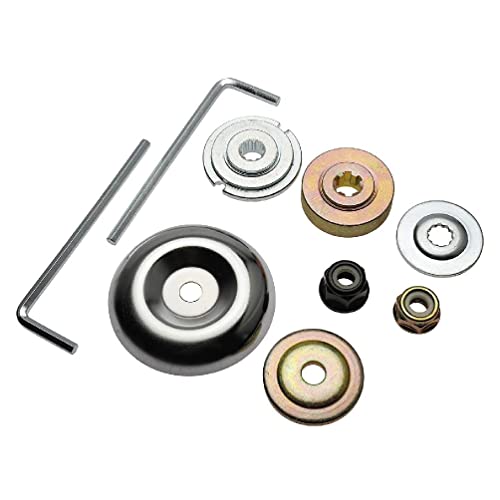 9X Gartenmaschine Rasenmäher Adapter Praktischer Trimmer für Kopf Adapter für FS200R FS250 FS55 9X Trimmerkopf Adapter Kit Maschine Pinsel Adapter Fit für Trimmer von KieTeiiK