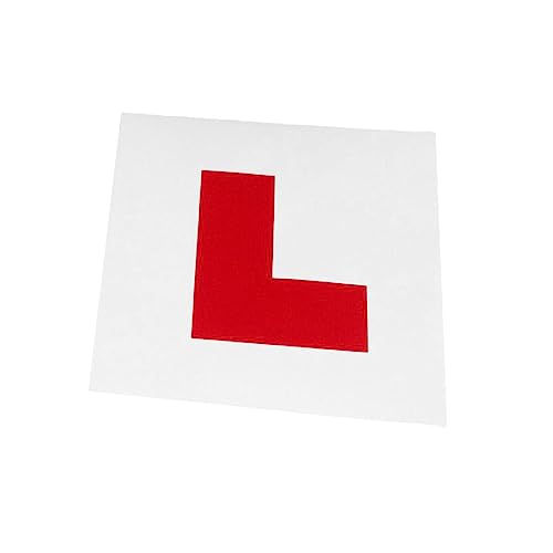 Durable Car Self Adhesive Sticker for Learner New Driver Sign Plate Waterproof L Letter Stickers Protect Car Paint Motorbike Graphics New Driver Sign Adhesive Exterior Car Accessory L Car von KieTeiiK