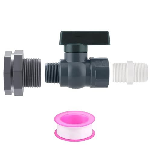 Einfache Installation Von Regenfässern Spigot Set Beinhaltet PVC Armaturen Die Zum Umwandeln Von Plastiktrommeln In Wasserspeicherbehälter Gartenbewässerungsstecker Set Geeignet Sind von KieTeiiK
