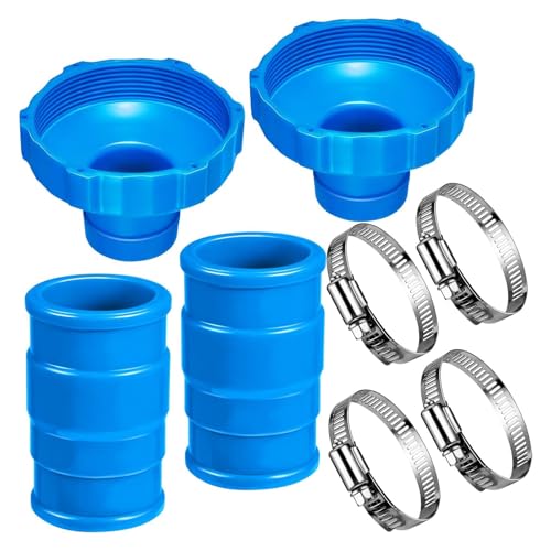 KieTeiiK Ersatzanschluss Von Poolschlauch Adapter Leckdosen Mit Edelstahlklemmen Kopplung Schwimmzubehör Schwere Schlauchadapter von KieTeiiK