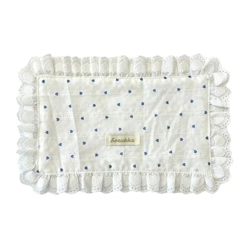 Herzmuster Spitzen Placemat Und Servietten Für Esstisch Dekorationen Robuster Waschstoff Stoff Romantik Geschenk Absorbierende Küchen Stofftuchsplacemat von KieTeiiK