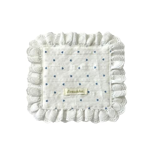 Herzmuster Spitzen Placemat Und Servietten Für Esstisch Dekorationen Robuster Waschstoff Stoff Romantik Geschenk Absorbierende Küchen Stofftuchsplacemat von KieTeiiK