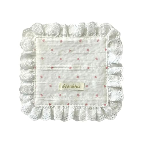 Herzmuster Spitzen Placemat Und Servietten Für Esstisch Dekorationen Robuster Waschstoff Stoff Romantik Geschenk Absorbierende Küchen Stofftuchsplacemat von KieTeiiK